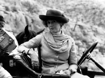 Jane Fonda en el rodaje de Gringo viejo (1988). Foto gentileza Luis Puenzo.
