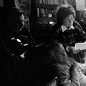 Félix Monti (ADF), Lita Stantic, Lautaro Murúa y Vanessa Redgrave en el rodaje de Un muro de silencio (1992)
